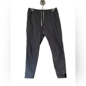MYLES Men's Gray Jogger Pants S 27” Inseam Polyester Drawstring Pockets